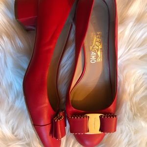 Salvatore Ferragamo Red Heels